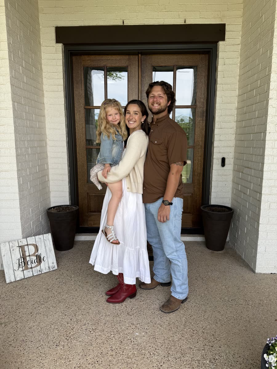 Tyler Beers, owner of Homes By Beers, with his family